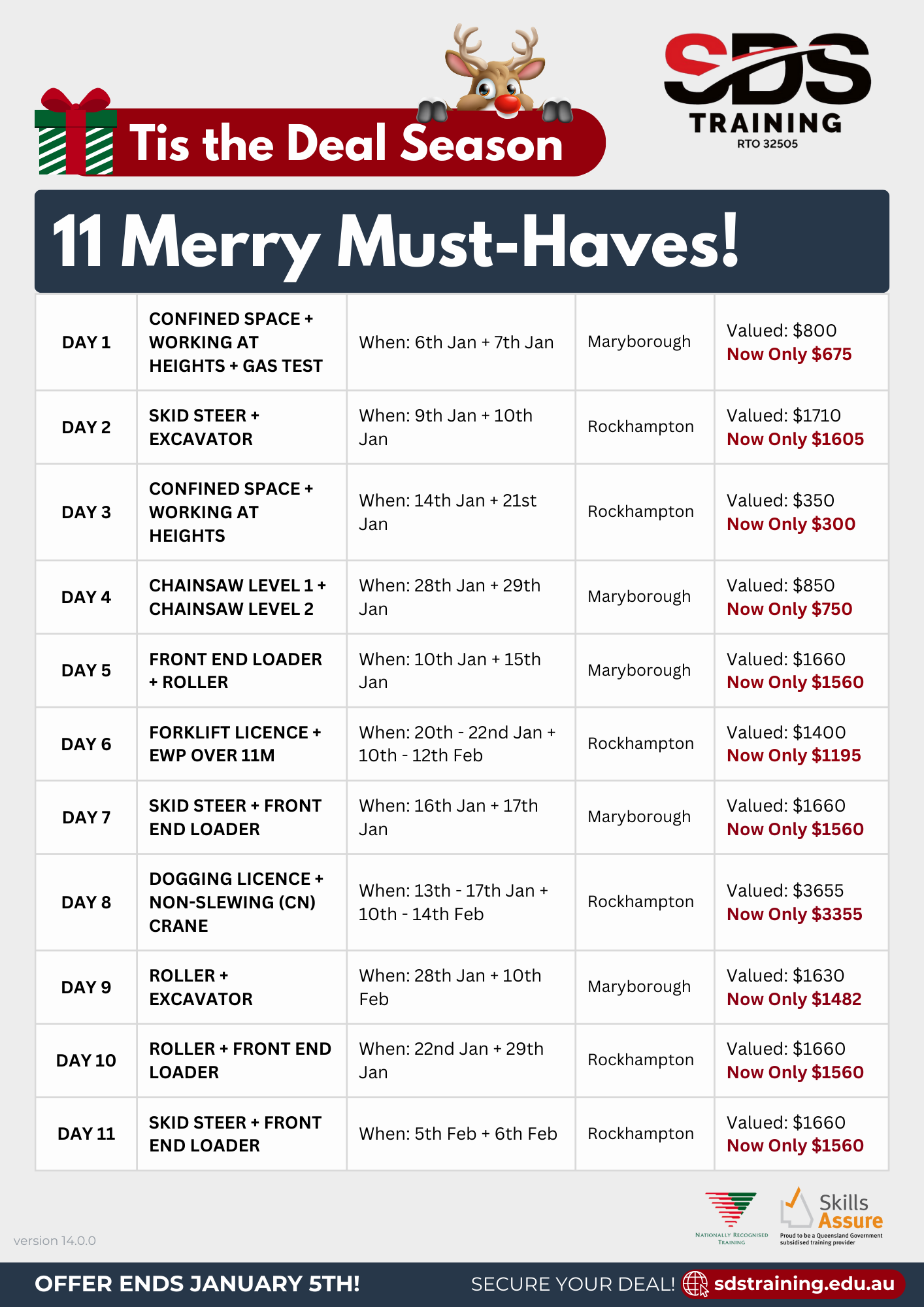 12 Days of Christmas Specials Countdown list New Day 11 v14.0.0