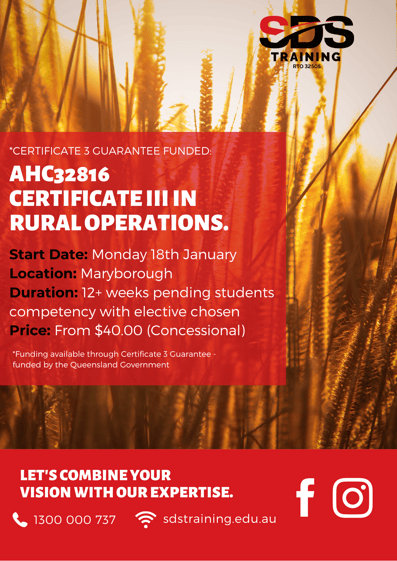 AHC32816 C3G Rural Ops Mbh dates