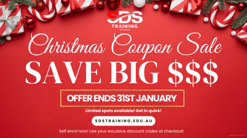 Christmas Specails - SAVE BIG. Offer ends 31st January - Limited spots available