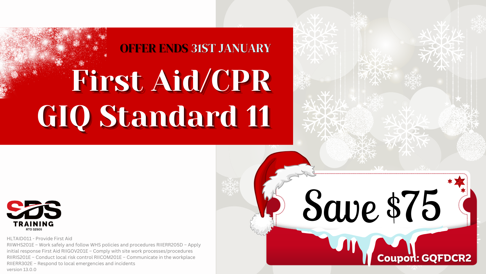 First Aid/CPR & GIQ Standard