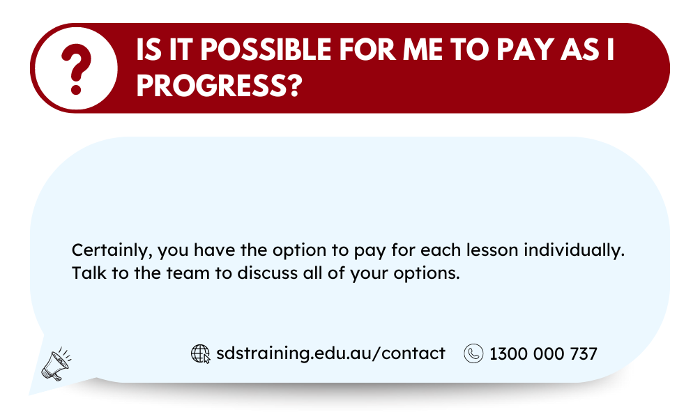 Is it possible for me to pay as I progress