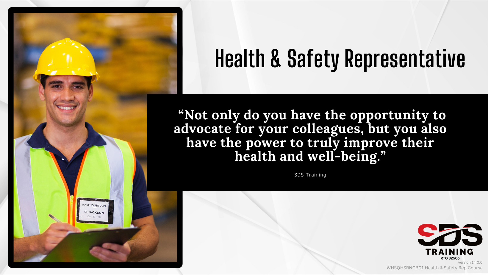 WHSQHSRNCB01 Health & Safety Rep Course v14.0.0 (1)